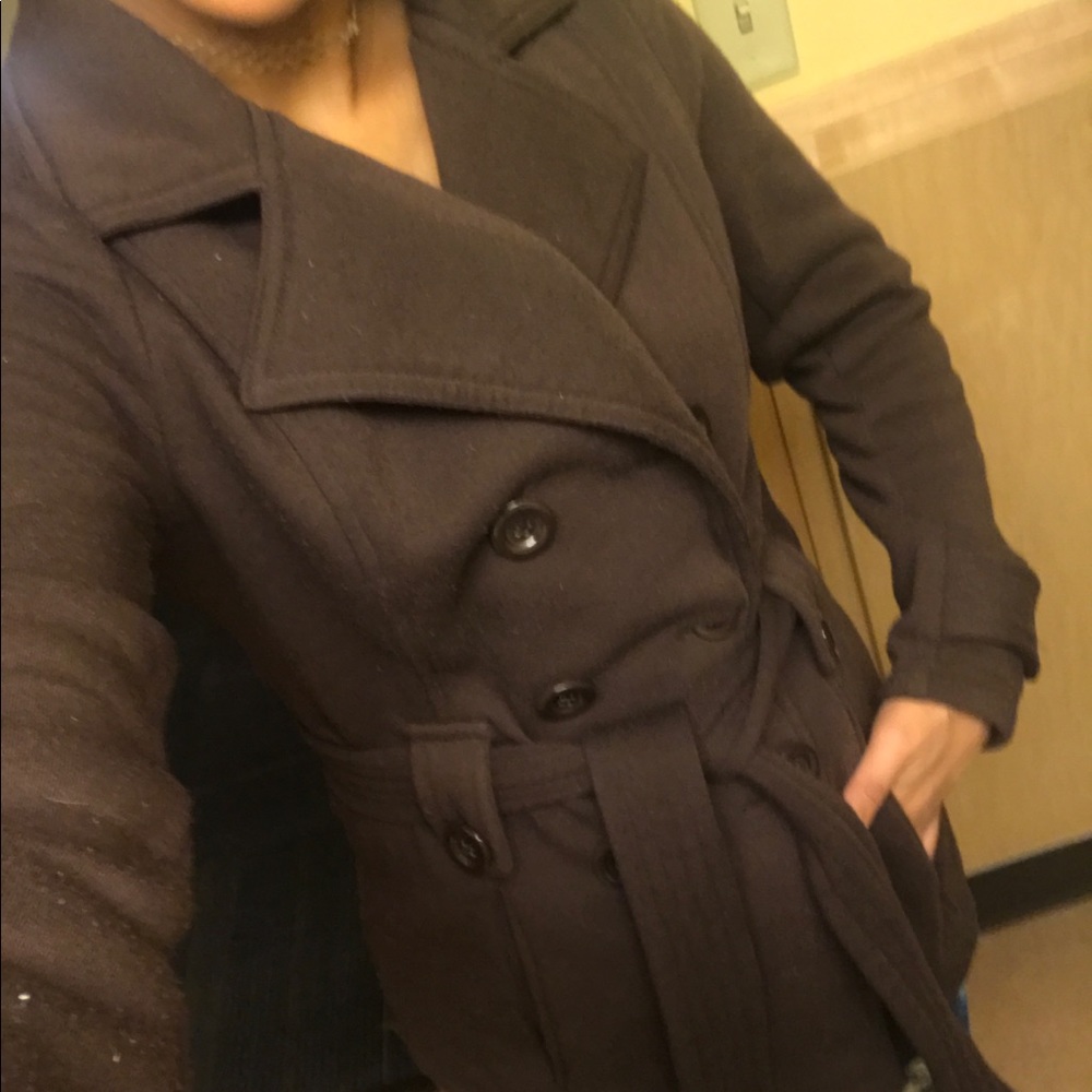 Brown button up Coat